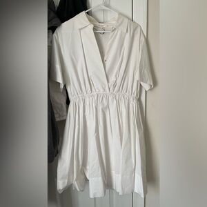 White collar dress